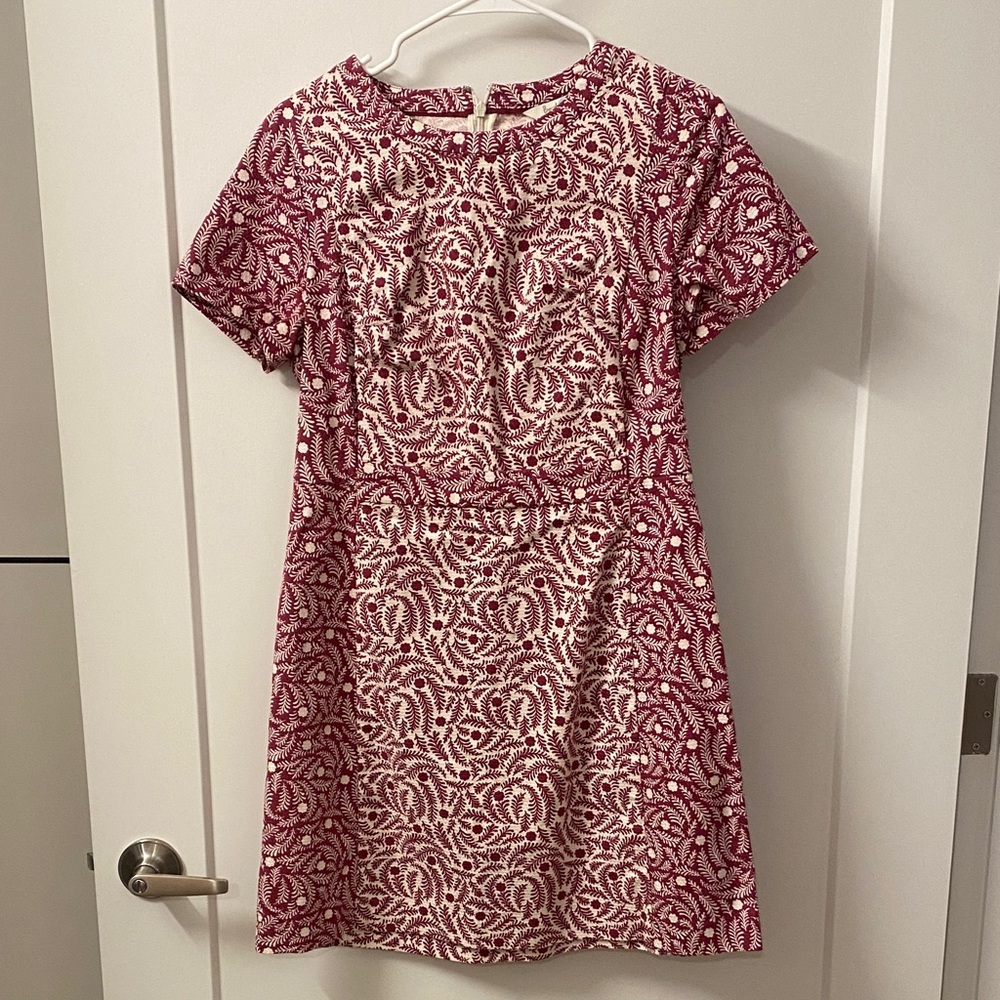 Boden Red and White Mini Dress